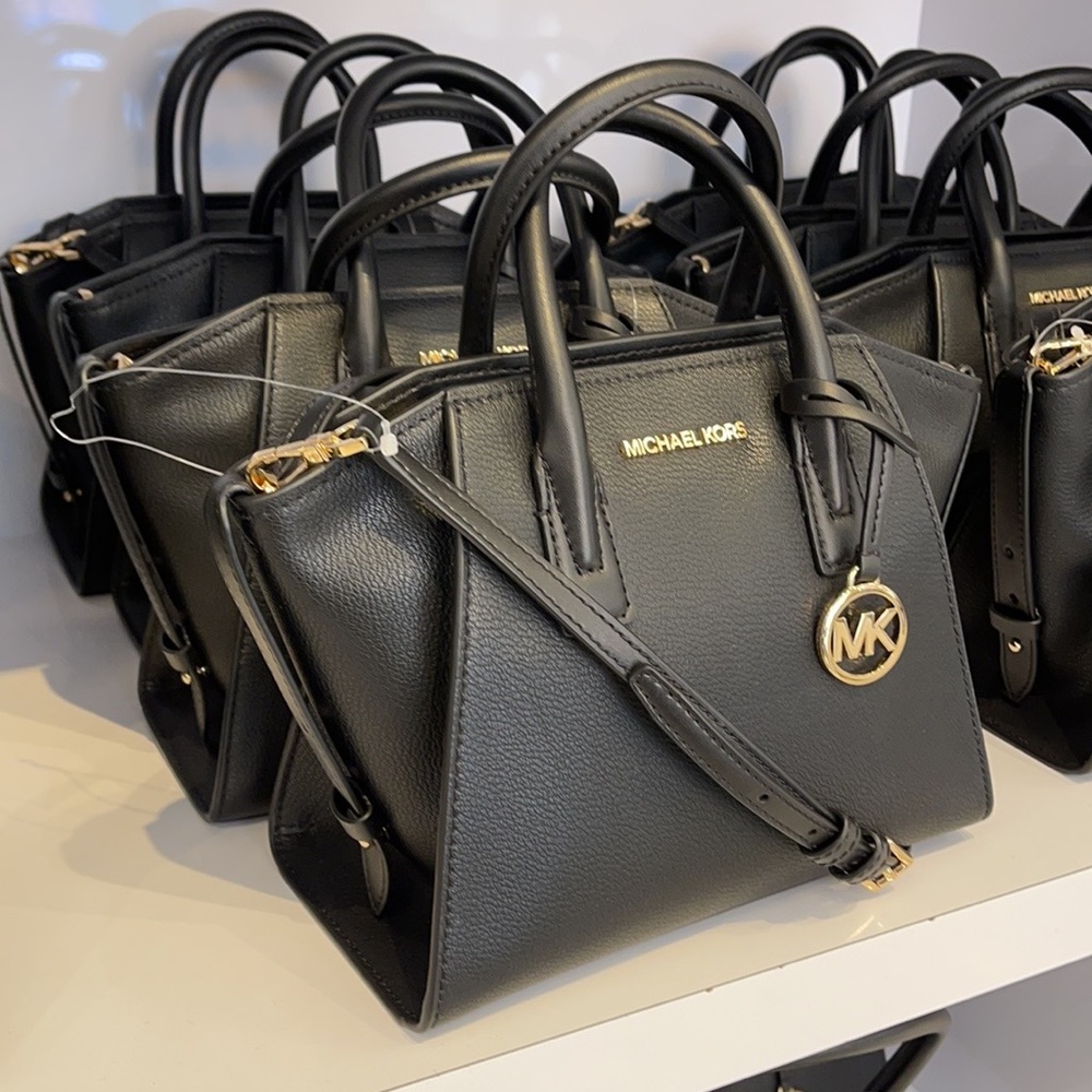 Michael Kors Avril Small Satchel Crossbody Black - Picture 16 of 16